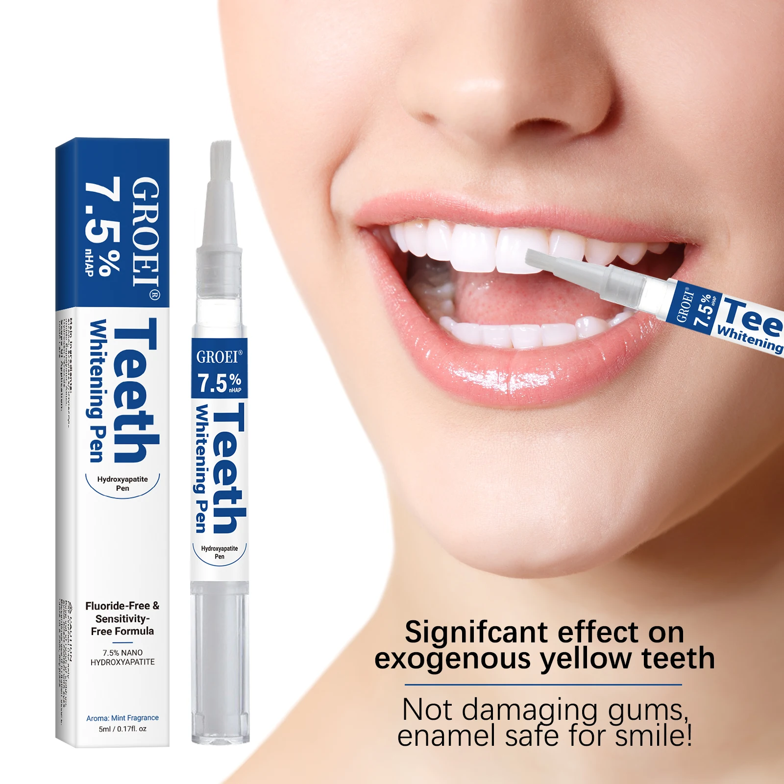 Teeth Whitening From Home - Pena Pemutih Gigi Hidroksiapatit Pena Gel