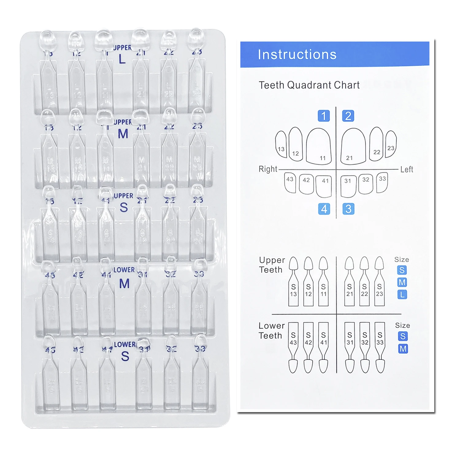 32 Buah/Set Kit Cetakan Veneer - Teeth Whitening Veneers ulasan dan harga