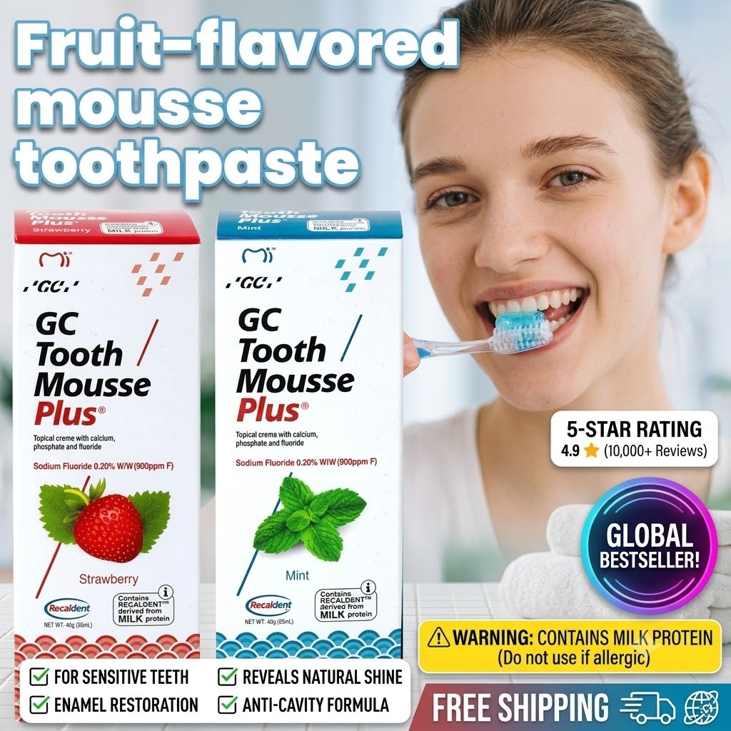 Pasta Gigi Mousse Rasa Buah GC - Teeth Whitening Mousse ulasan dan harga