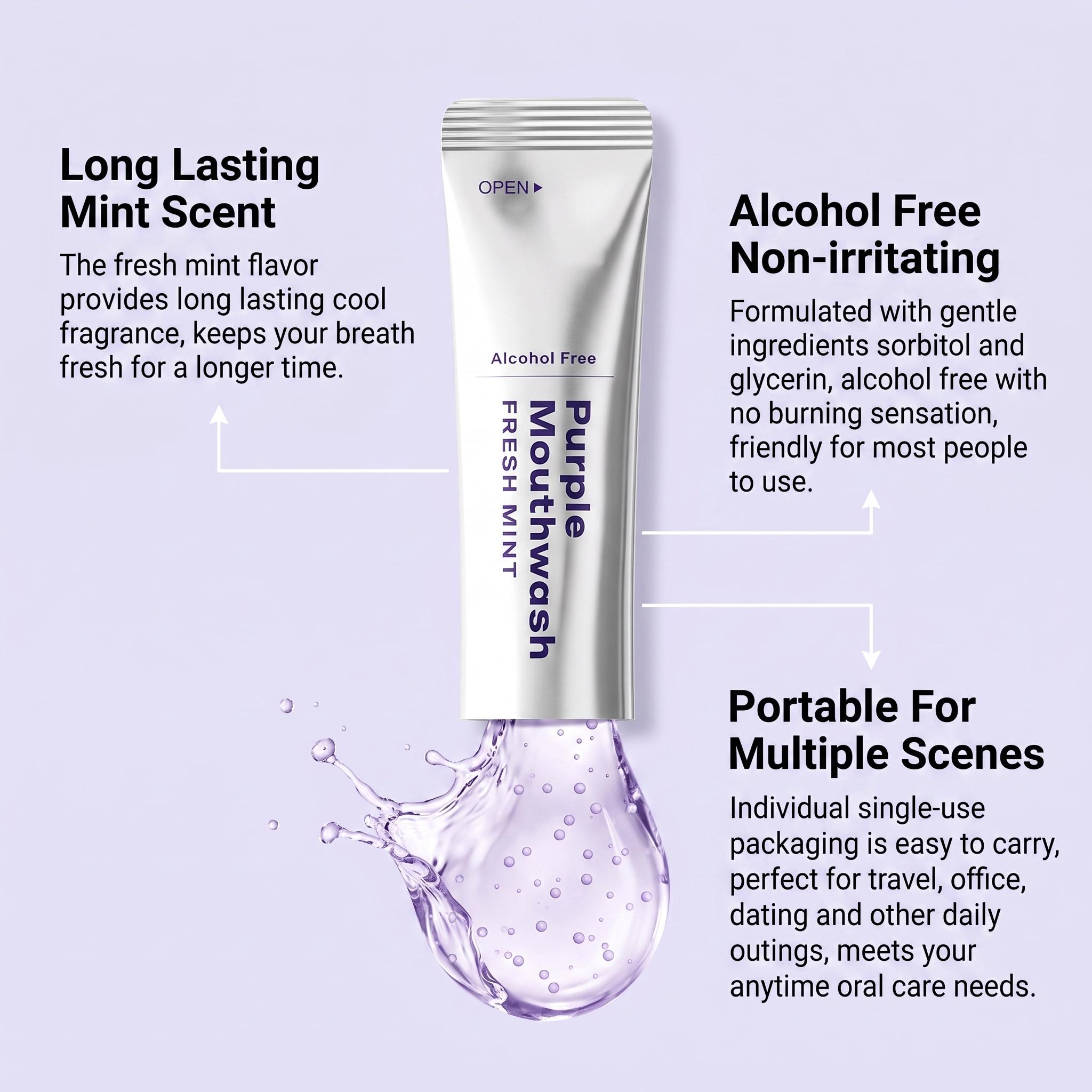 20 Pak Obat Kumur Ungu untuk P - Teeth Whitening Xylitol ulasan dan harga