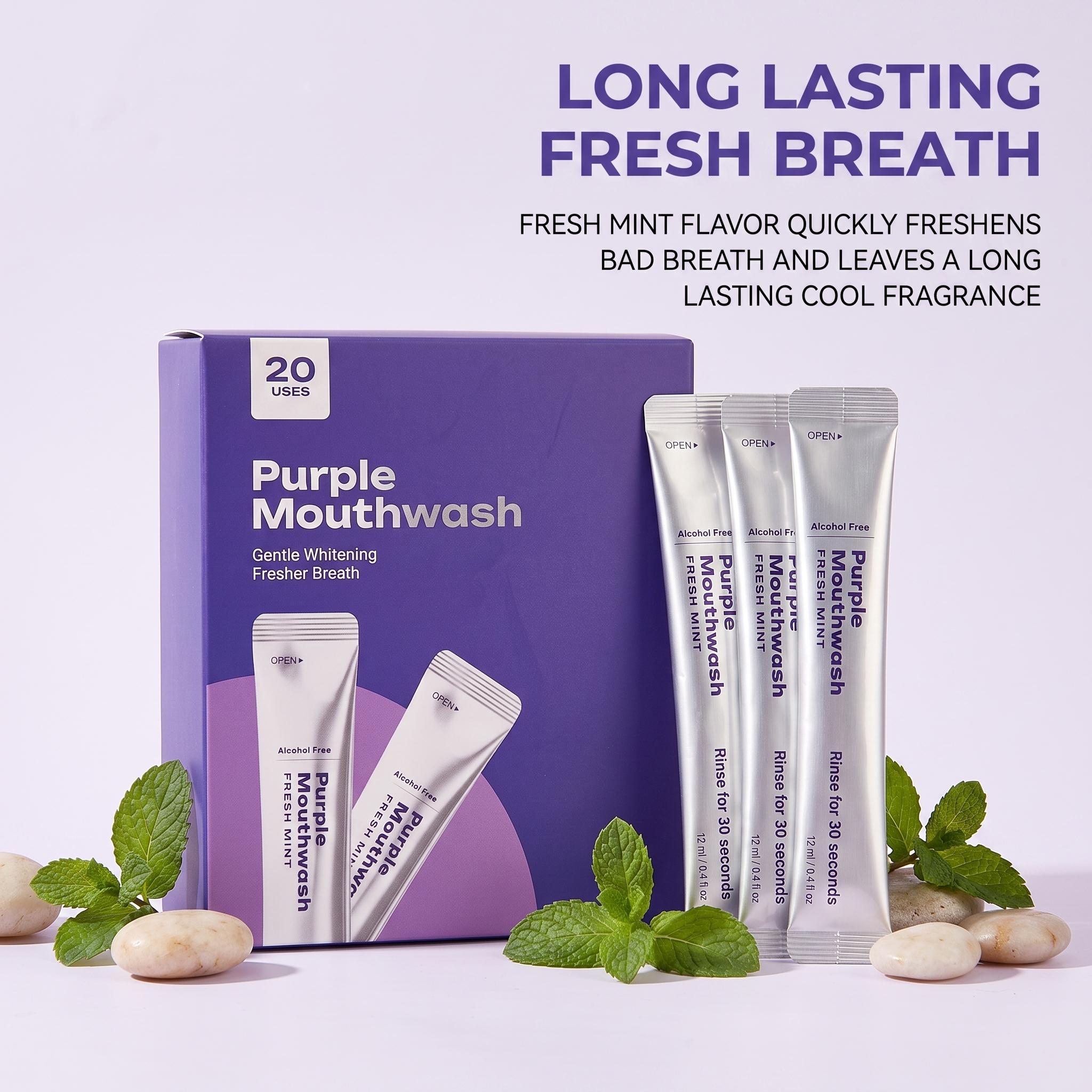 20 Pak Obat Kumur Ungu untuk P - Teeth Whitening Xylitol ulasan dan harga