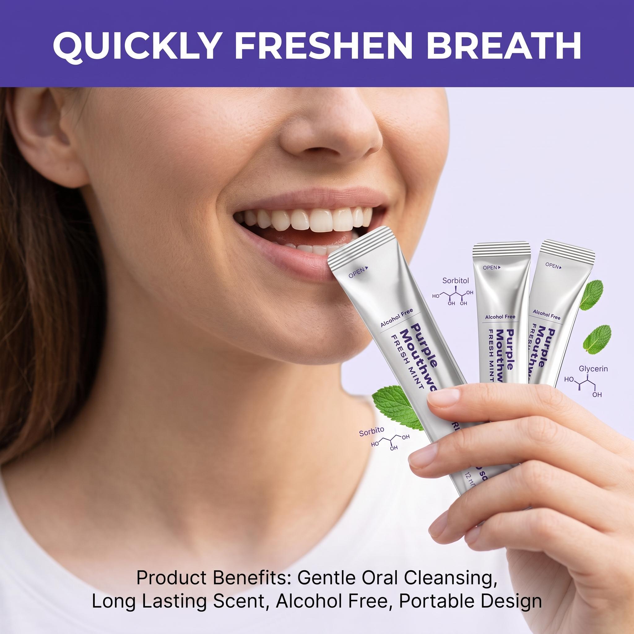 20 Pak Obat Kumur Ungu untuk P - Teeth Whitening Xylitol ulasan dan harga
