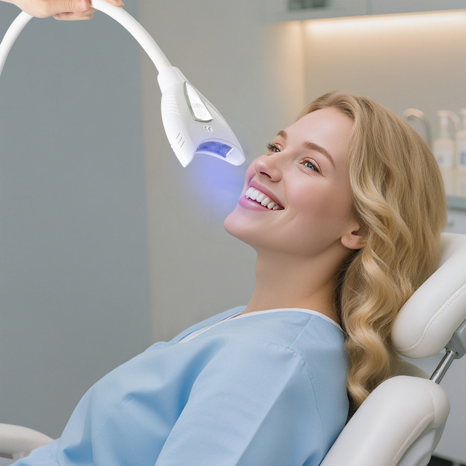 Mesin Pemutih Gigi dengan Stan - Teeth Whitening Bleach ulasan dan harga