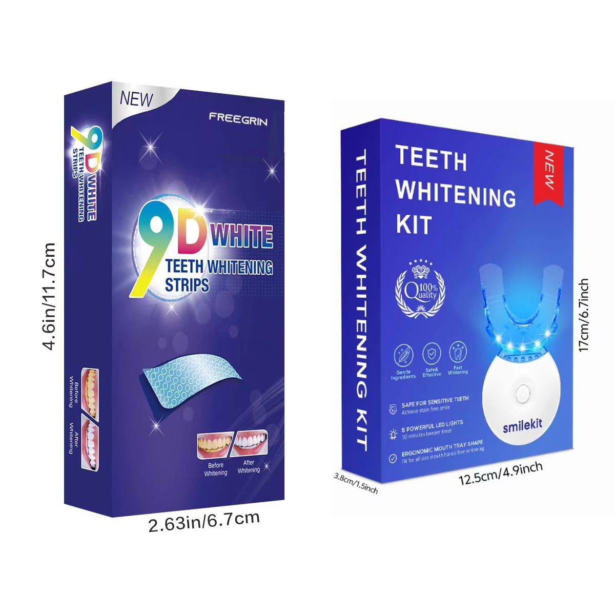 Kit pemutih gigi-5X lampu LED  - Teeth Whitening At Home ulasan dan harga
