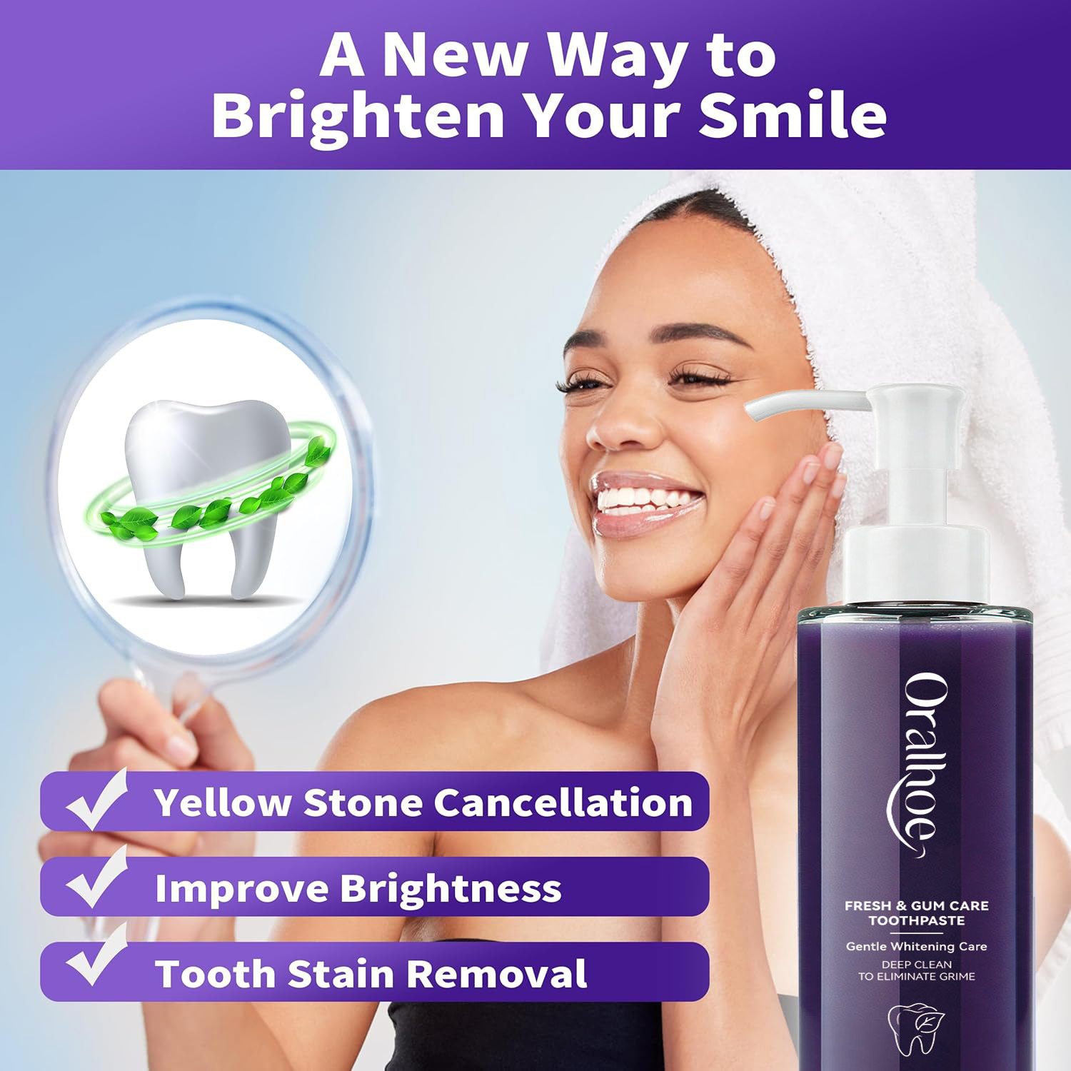 Pasta Gigi Ungu untuk Pemutih  - Teeth Whitening Mousse ulasan dan harga