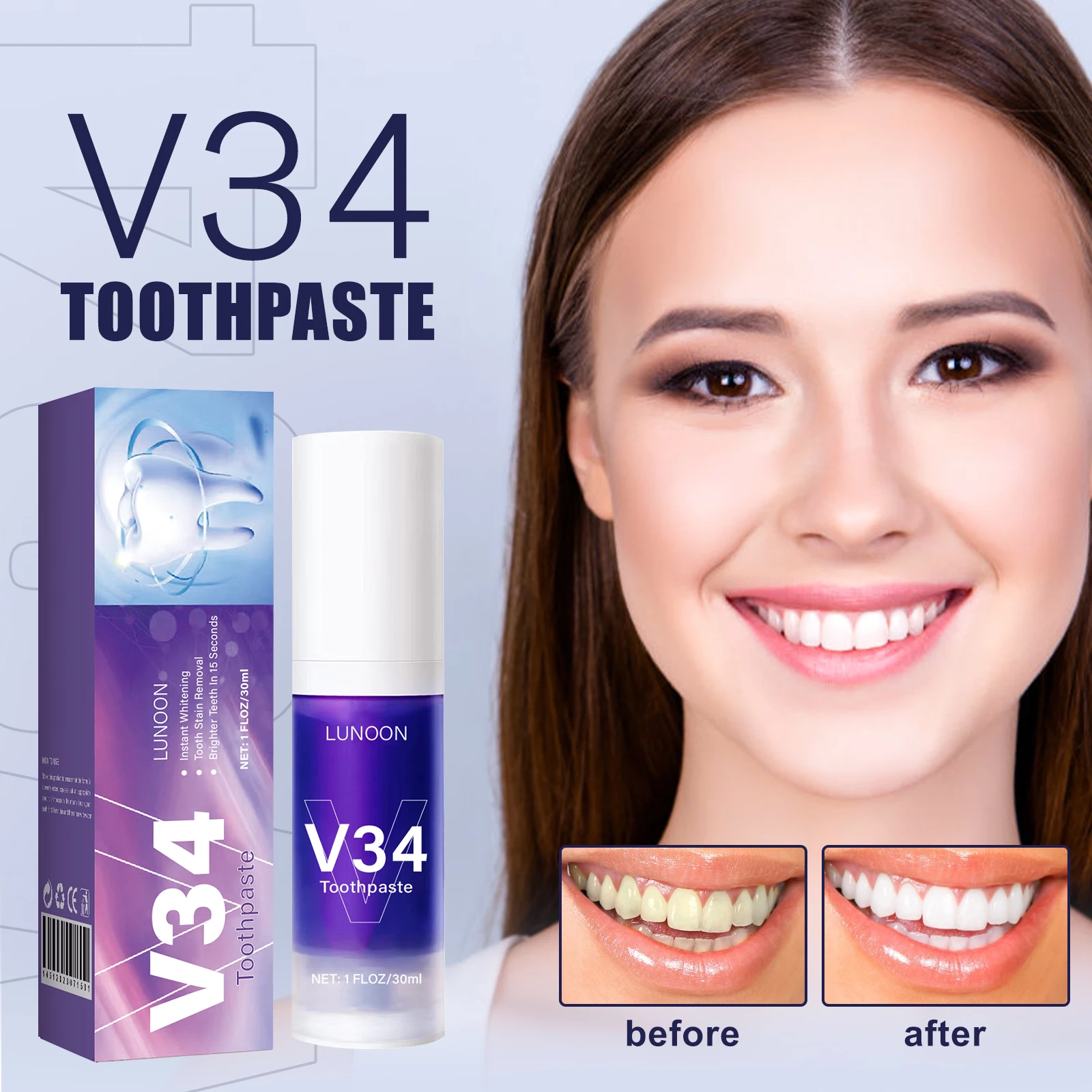 50ml Pasta Gigi Mousse Pembers - Teeth Whitening Mousse ulasan dan harga