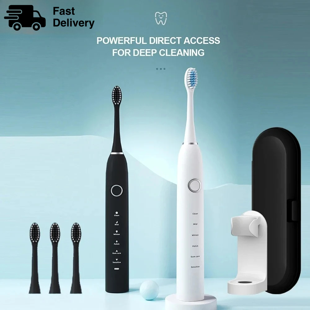 Sikat Gigi Elektrik Sonic KLXK - Teeth Whitening Kit ulasan dan harga