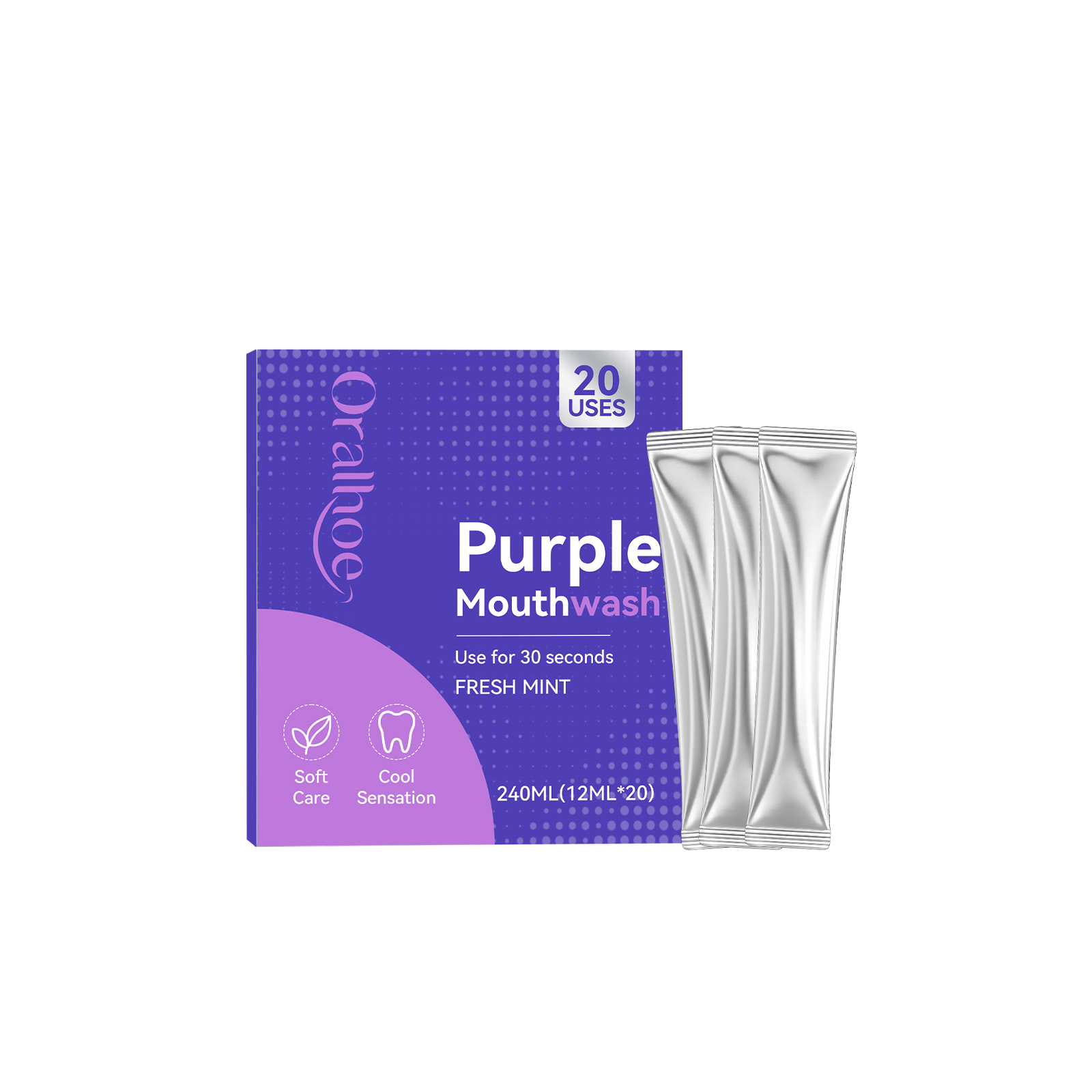 Paket Individu Obat Kumur Ungu - Teeth Whitening Xylitol ulasan dan harga