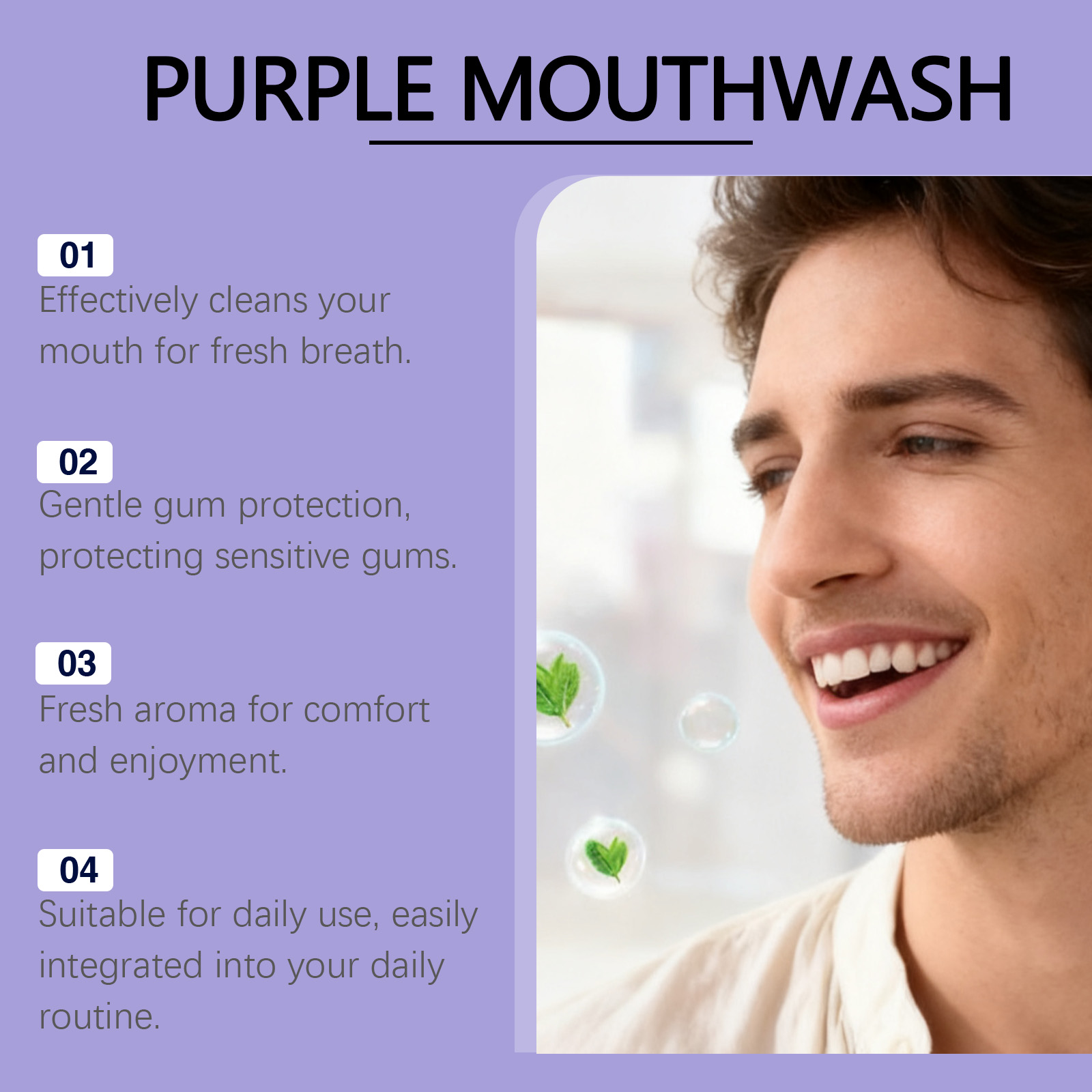 Paket Individu Obat Kumur Ungu - Teeth Whitening Xylitol ulasan dan harga