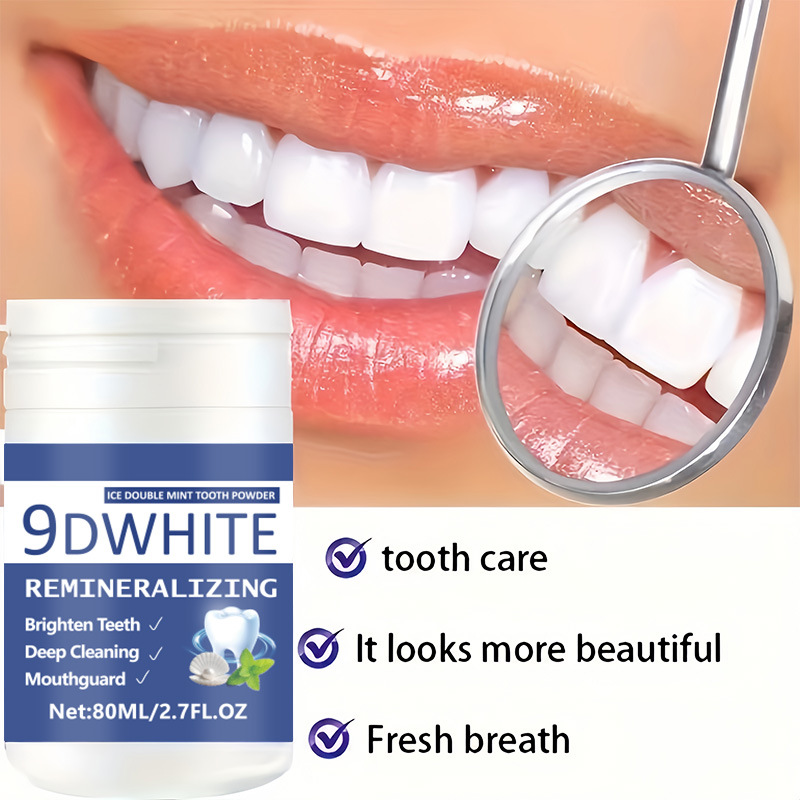 Bubuk Pemutih Gigi Ungu 9D 80m - Teeth Whitening Free ulasan dan harga